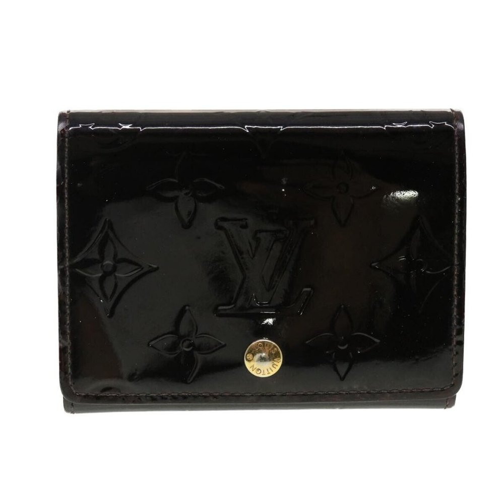 LOUIS VUITTON Vernis Anvelop Cult De Vuitto Card Case Amarante - Picture 13 of 15